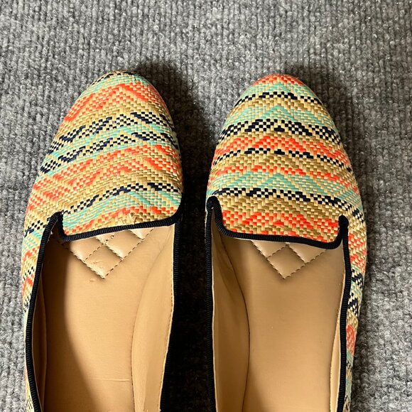 Vince Camuto Lilliana Flats Chevron Aztec Slip On Women's 7 B Multicolor - Picture 3 of 12